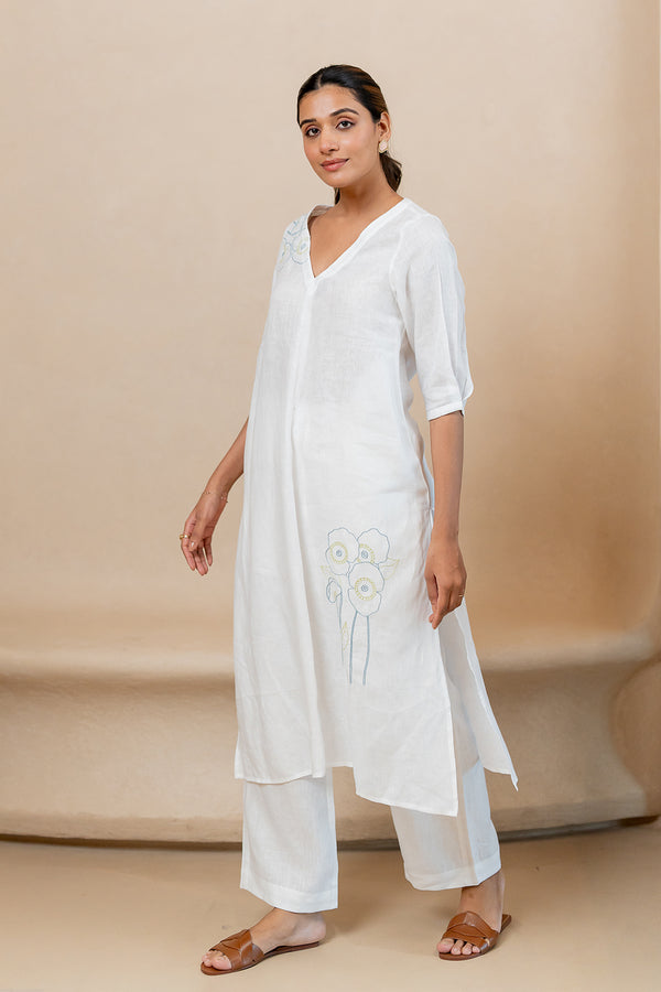 Sofia-Linen-Kurta-Marble-White-