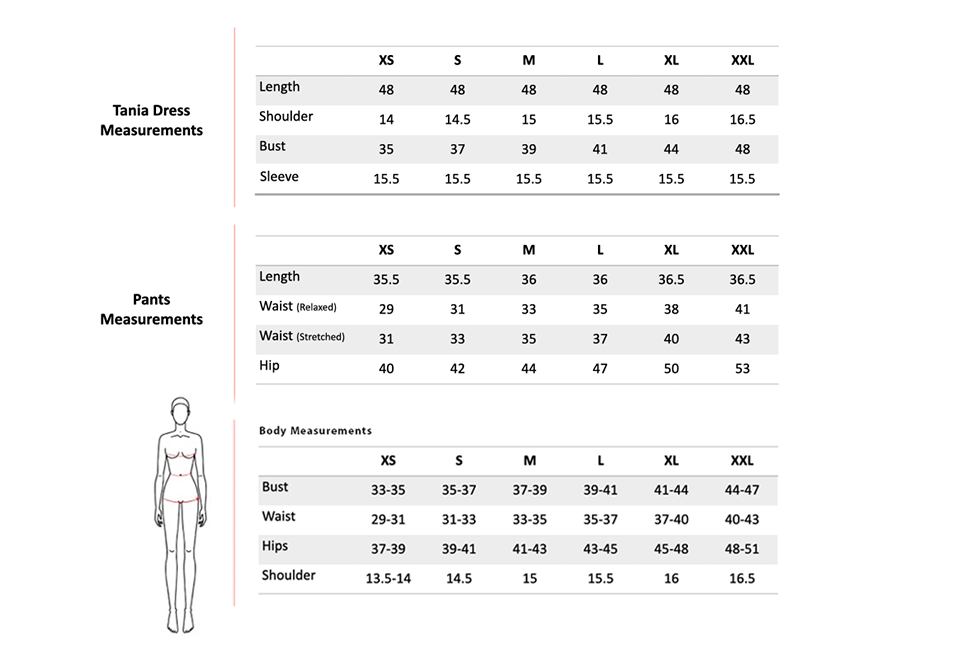 Size Chart 1