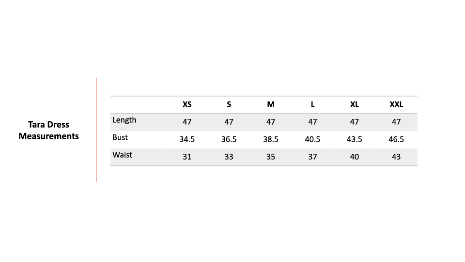 Size Chart 1