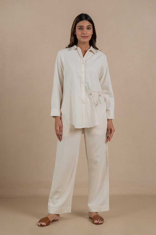 Taurus Kala Cotton Shirt - Off white
