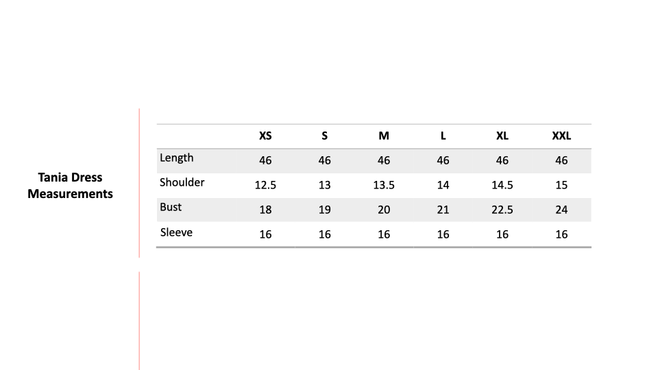 Size Chart 1