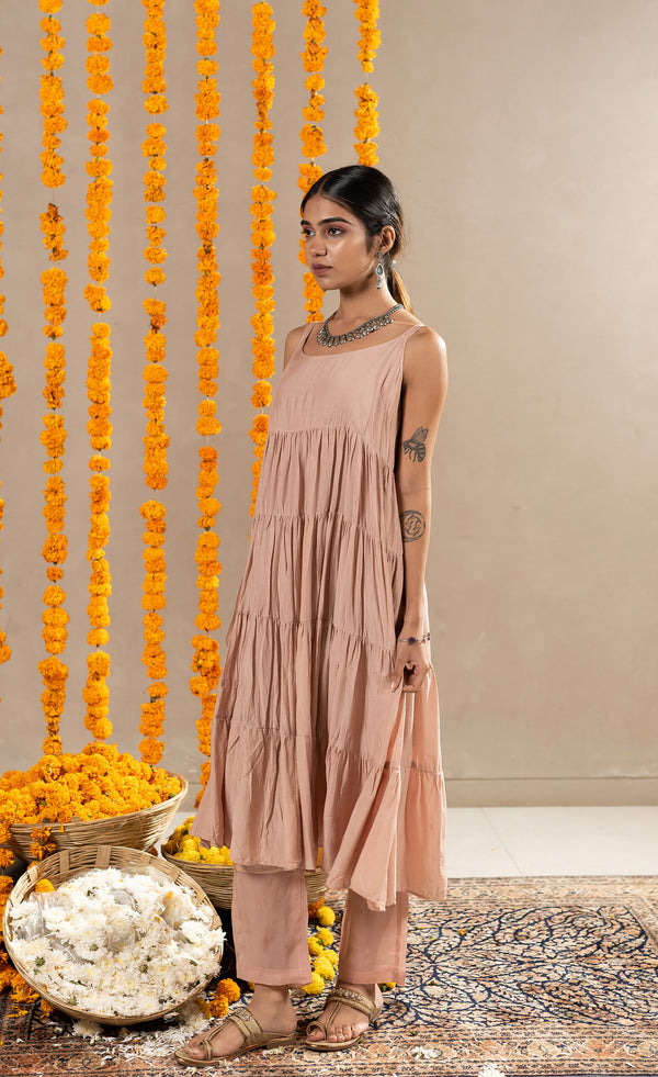 Tara-Tier-Dress-With-Pants-Biscuit-Beige-