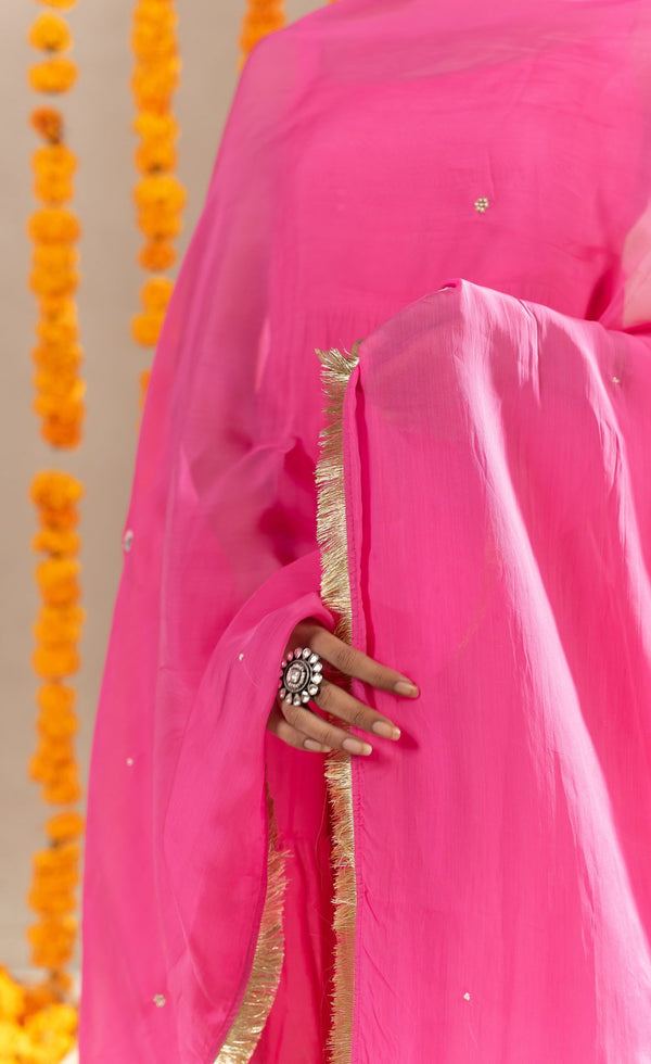 Tara Tier Dress With Pants- Pink