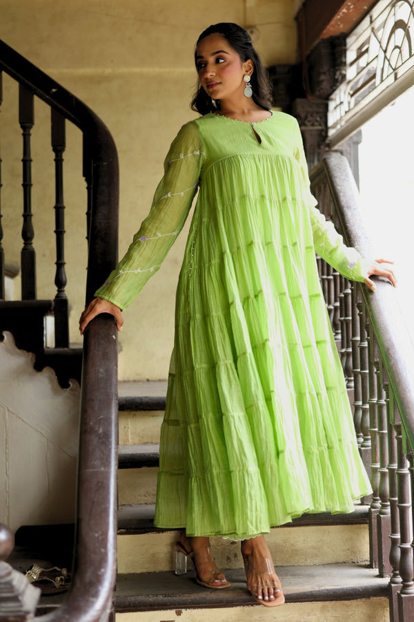 Seven tier kurta set