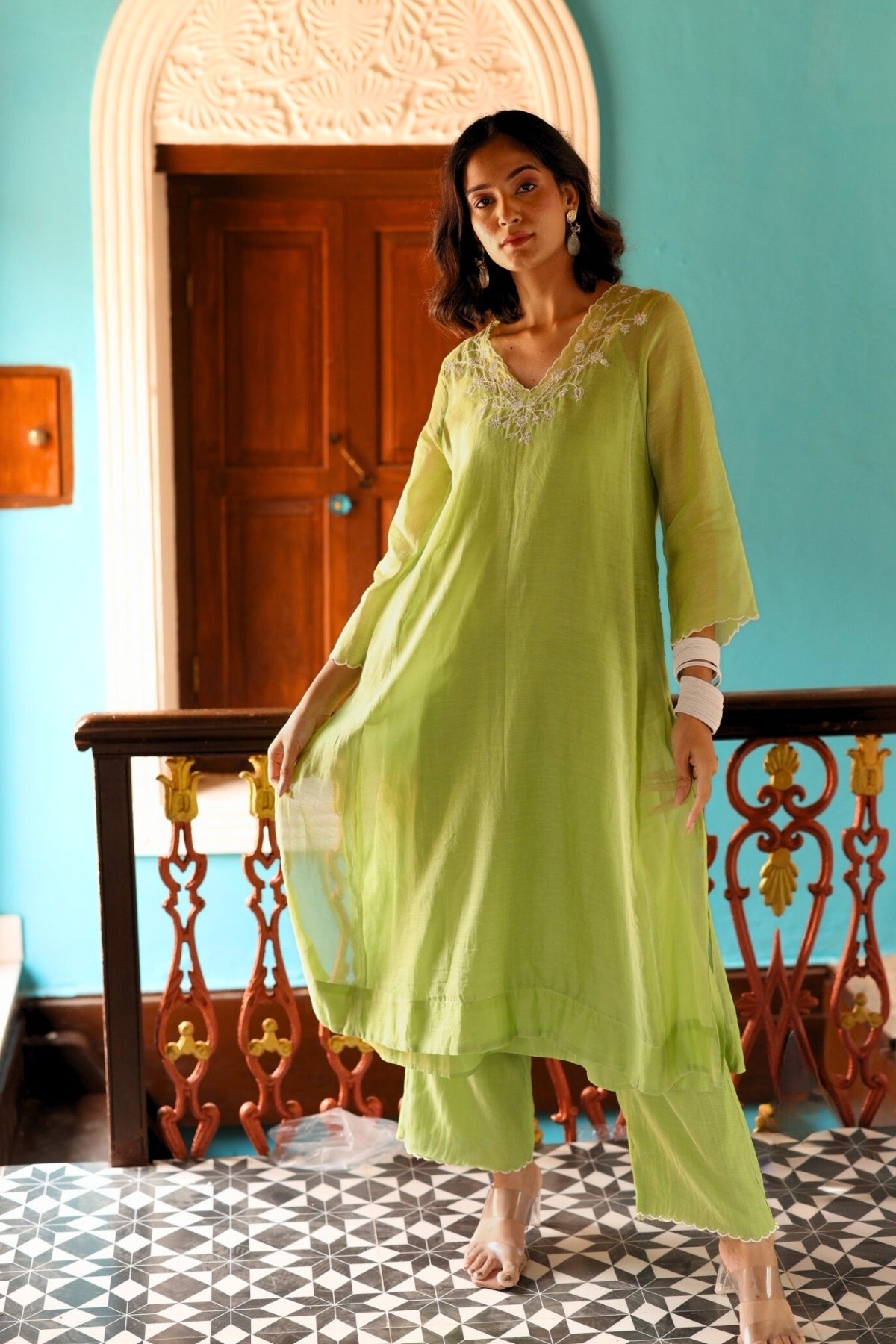 Anar jaal kurta set
