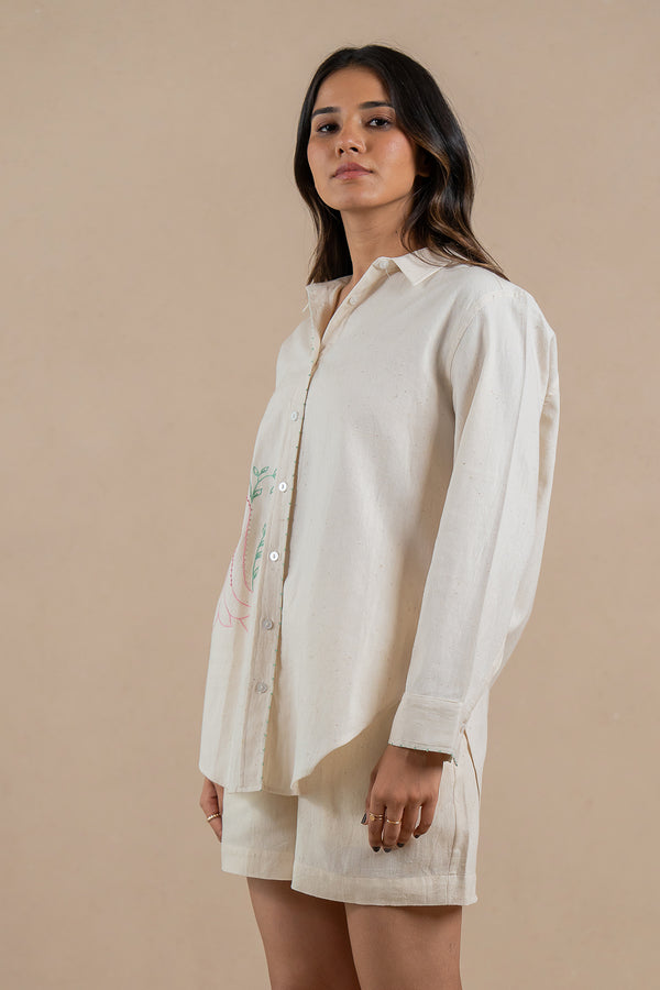 Virgo Kala Cotton Shirt - Off white