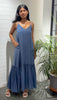 Crush Organic Cotton V-Neck Slip Dress - Icy Blue