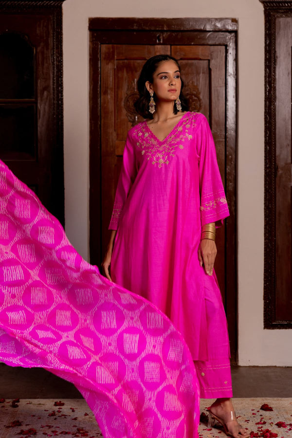 Phool jaal kurta set