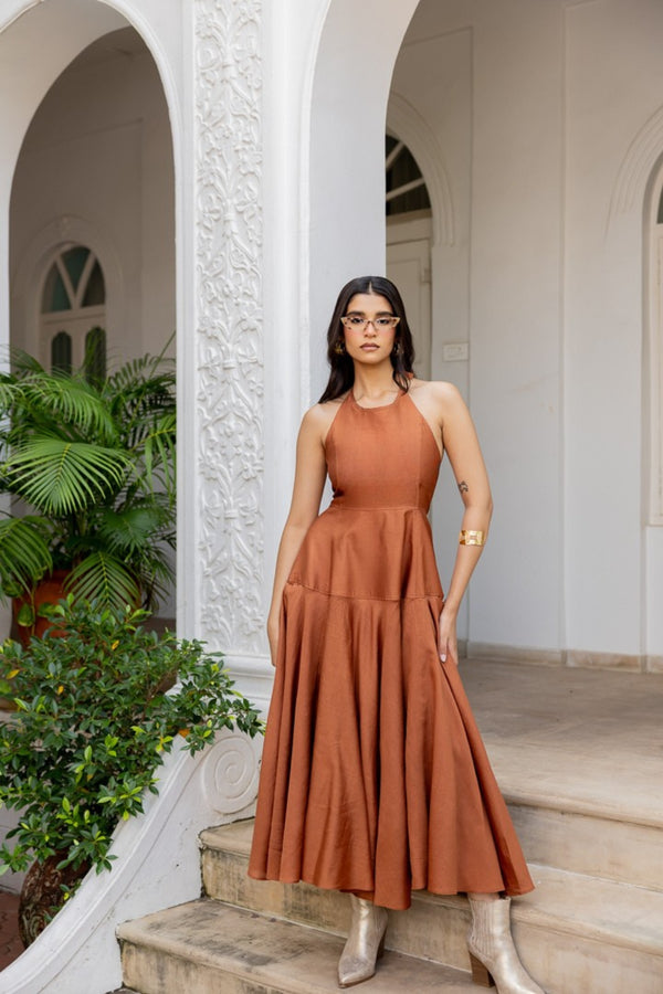 Halter neck dress