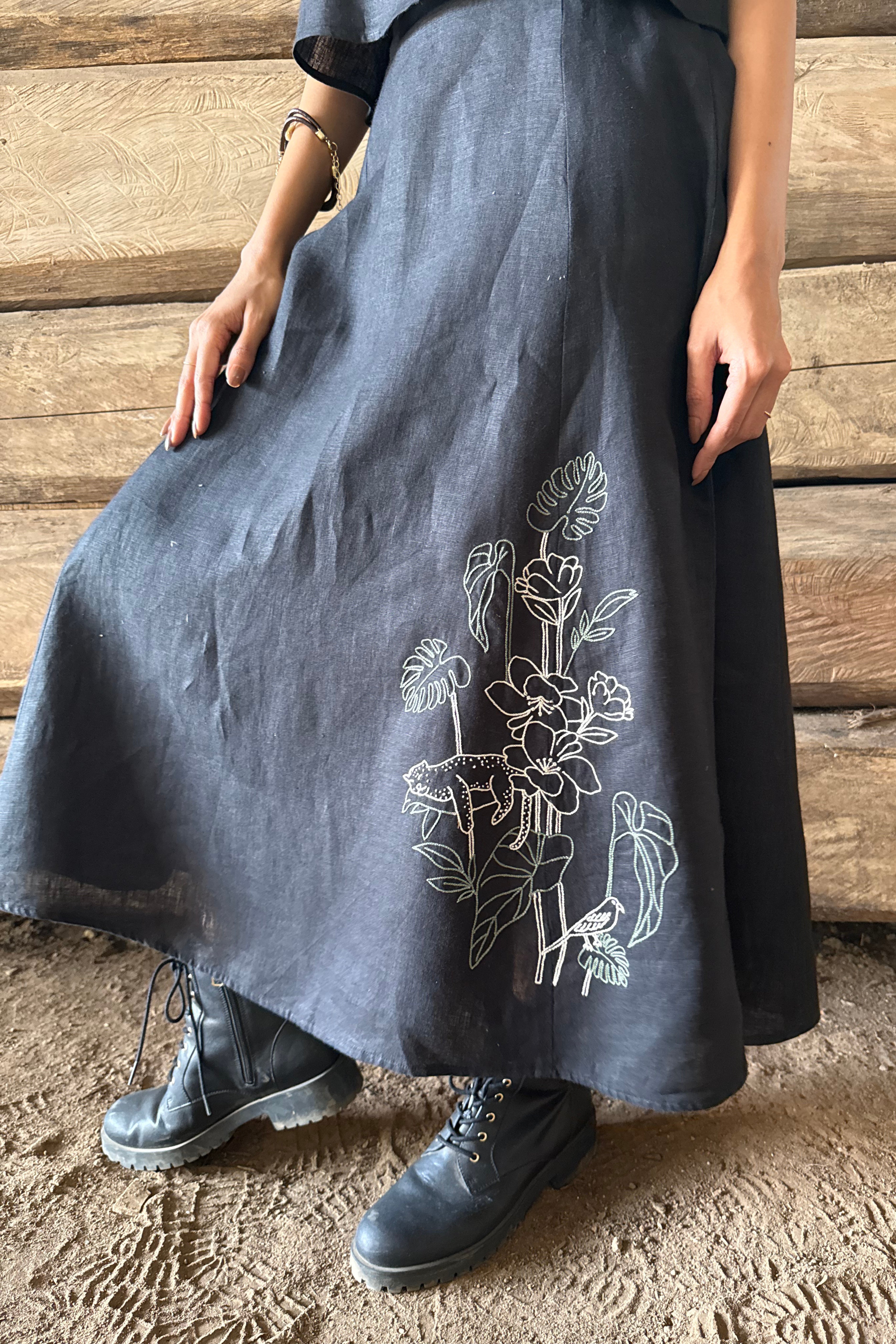 Linen skirt